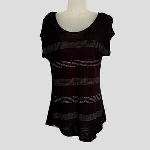 Apt. 9 Embellished Black Top Size Medium